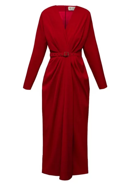 Amaris Drapped Midi Dress