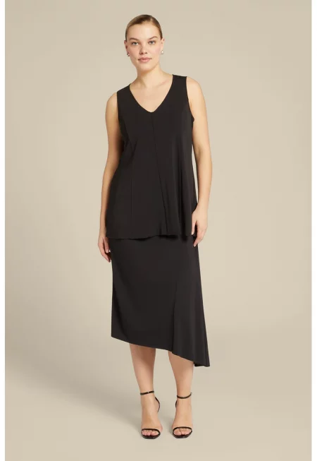 Асиметрична пола - Черен