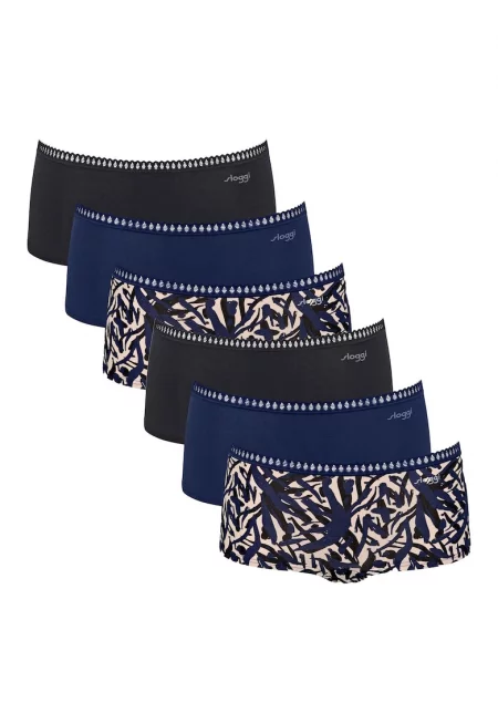 Бикини тип хипстър GO Crush - 6 чифта - Син