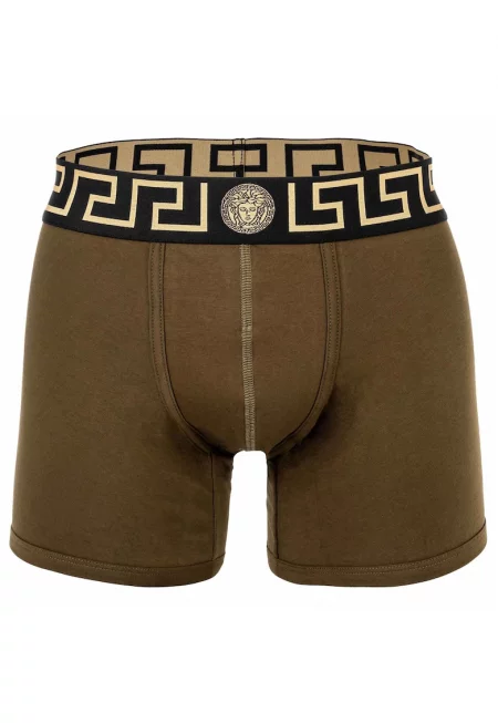 Боксерки с лого на талията - Маслинено зелено