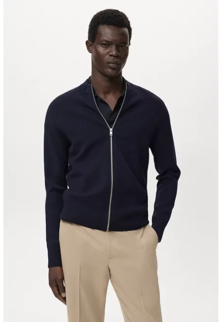 Бомбър яке с цип