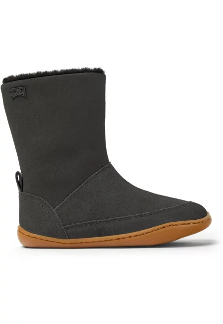 Боти Peu Cami 8531 с велур и кожа - Избеляло черно