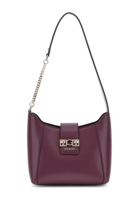 Чанта през рамо от еко кожа - Бордо