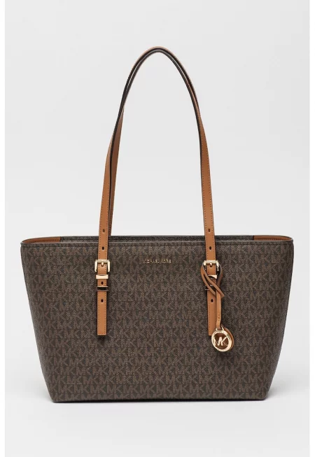 Чанта Quinn с монограм - Кафяв