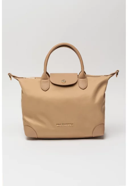 Чанта за рамо Jolly с отделяща се презрамка с лого - Бежов