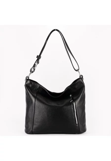 Дамска черна чанта от естествена кожа 8913 131 18111