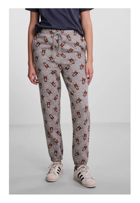 Дамска пижама - Части - 64604 - Памук/Полиестер - Сива