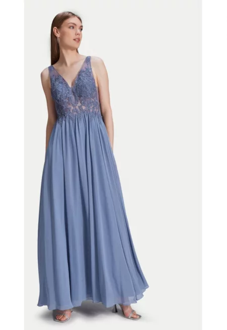 Дамска рокля -  303941574 - Найлон - Син - Син