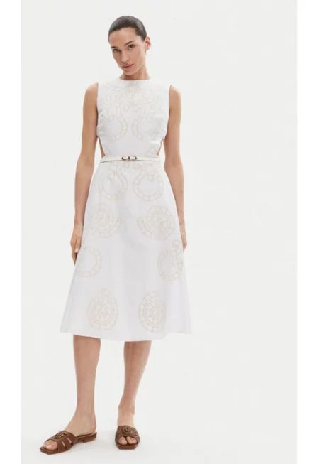 Дамска рокля -  304772344 - Памук - Бяла - Бял