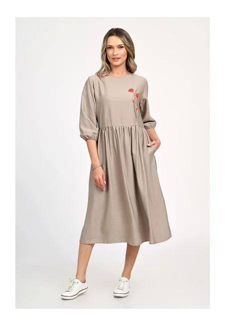 Дамска рокля - Еранте - Рисунка V311 - с ръчно изработена рисунка