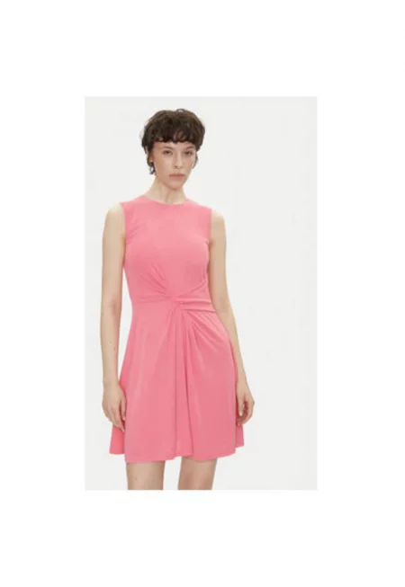 Дамска рокля  GPP25331VE - Полиестер/Еластан - Розов - Розово