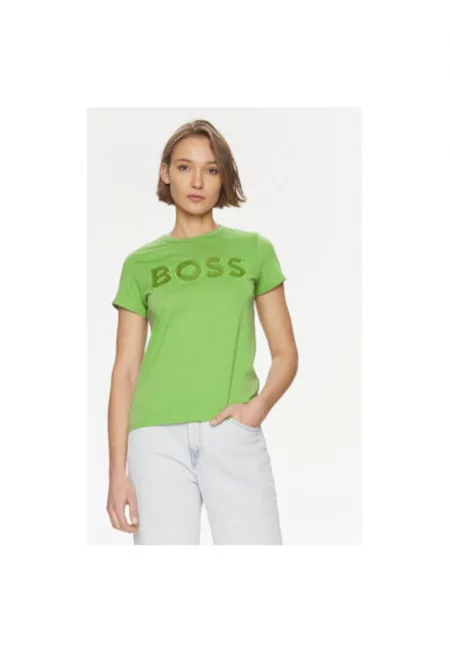 Дамска тениска -  303808631 - Памук - Зелен - Зелен