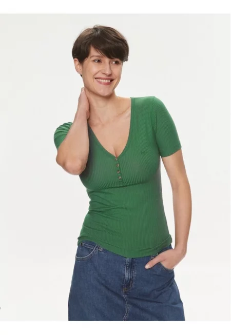 Дамска тениска -  592332 - зелена - полиестер -