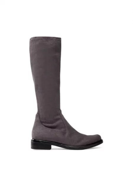 Дамски боти  303526528 - Текстил - Сиви