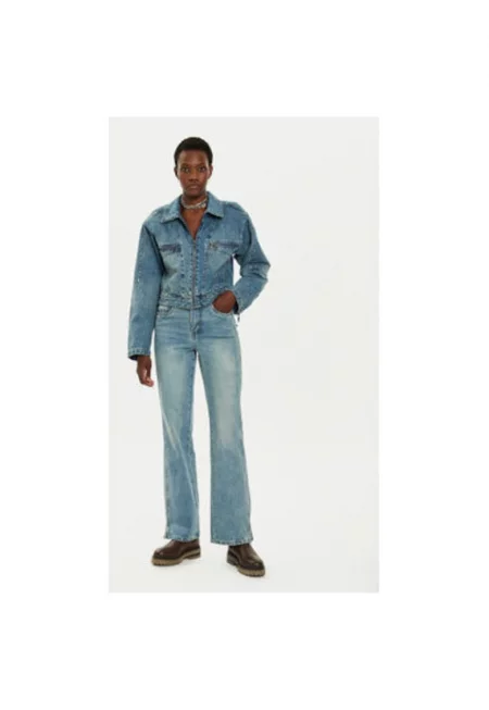 Дамски дънки -  304135019 - Памук - Син - Син