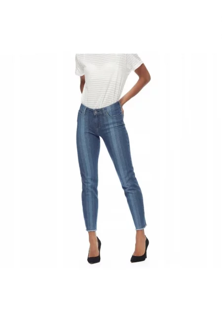 Дамски дънки -  Elly Cropped - 23121-31 - Памучни - Къси - Petite - Дънкови - W29-L31 US - Сини