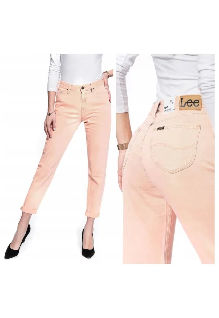 Дамски дънки -  Mom - 22888-30 - Памук - Дълги - Mom Fit - Дънкови - W28-L31 US - Оранжеви