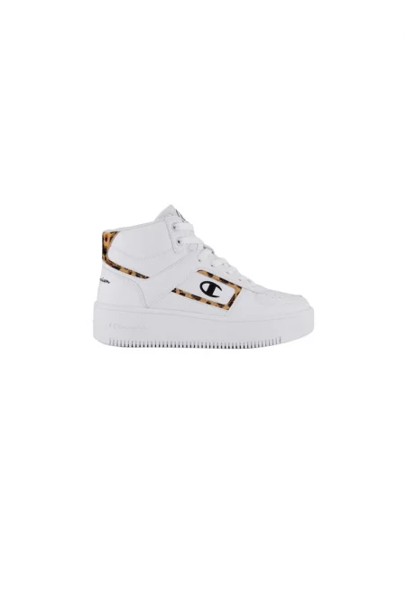 Дамски маратонки -  FOUL PLATFORM MID ANIMAL - Бял