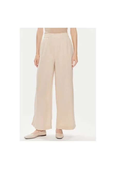 Дамски панталон -  304357657 - Памук - Бежов - Бежов