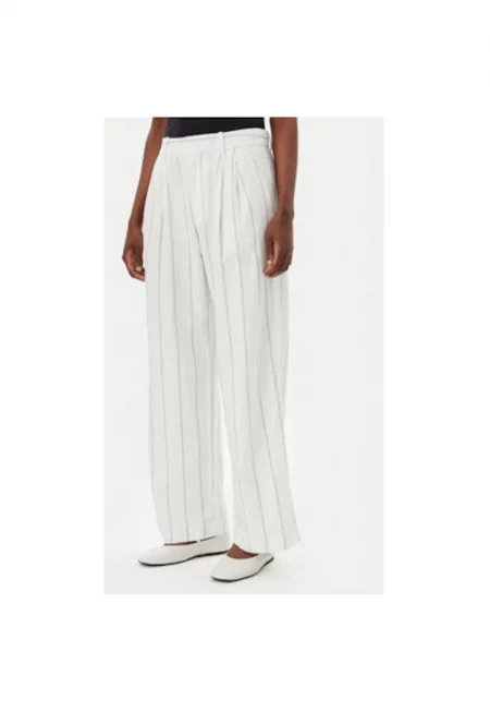 Дамски панталон  713998-01 - Лен/Вискоза - Екрю - Екрю