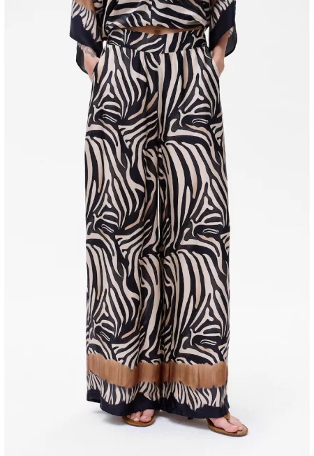 Дамски панталон Donaya с животински принт