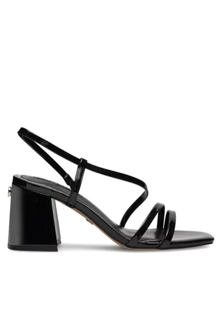 Дамски сандали - 30640 -  Синтетика - Черни