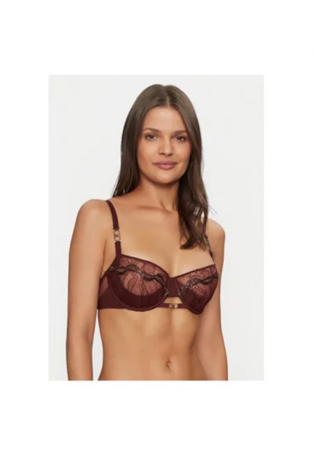 Дамски сутиен -  304178207 - Найлон/Еластан - Червен