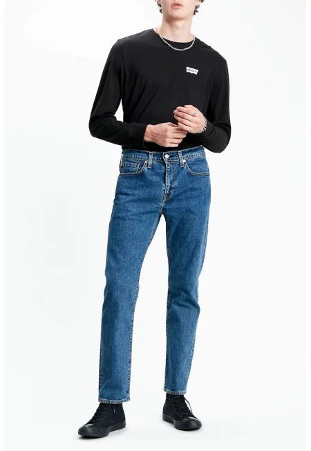 Дънки 502™ със стеснен крачол - Син меланж