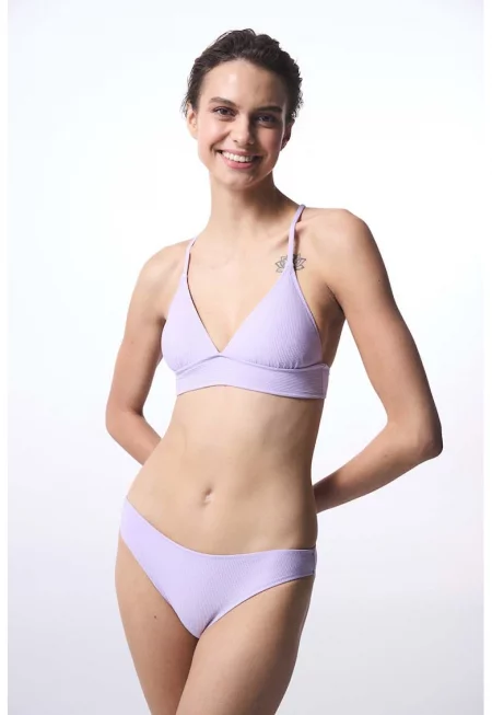 Горнище на бански с кръстосани презрамки - Лилав