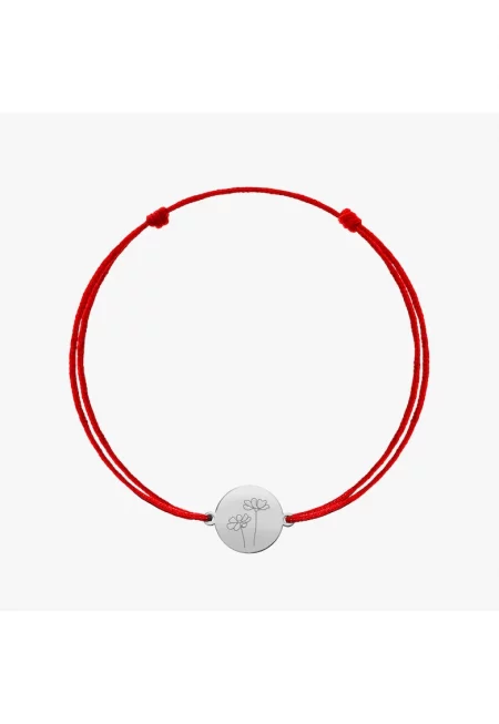 Гривна от бяло злато Birth Flower - October Cosmos