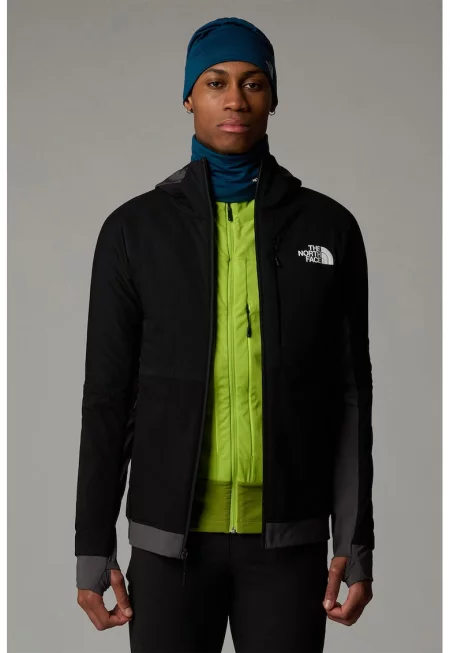 Хайкинг худи Binntal с къс цип - Черен