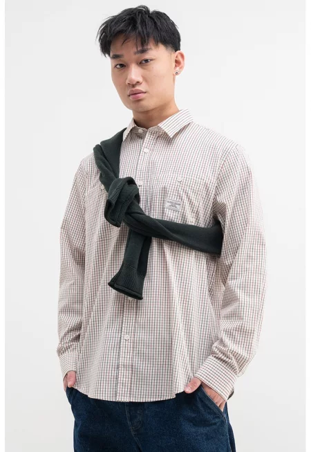 Карирана риза - Червен/Крем/Тъмносин