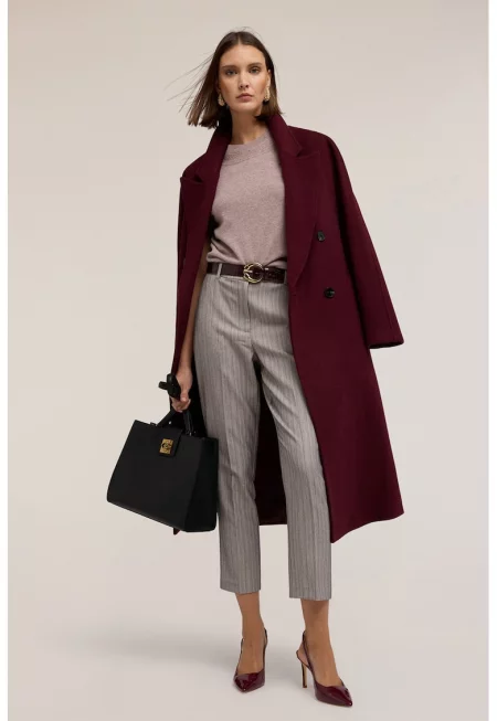 Кашмирен пуловер с къси ръкави