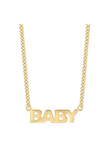 Колие с покритие от 14К злато - Златист