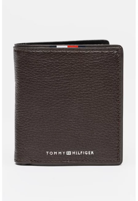 Кожен портфейл Corporate с тройно прегъване - Тъмнокафяв