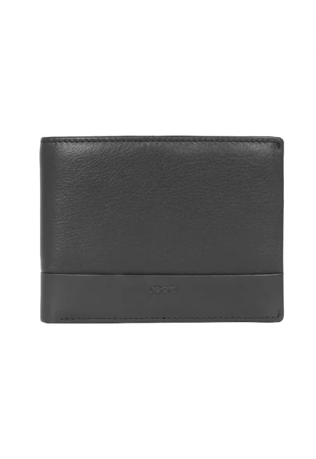 Кожен портфейл Manciano Typhon с двойно прегъване - Черен