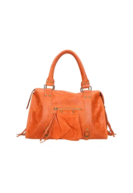 Кожена чанта Elara с дръжки