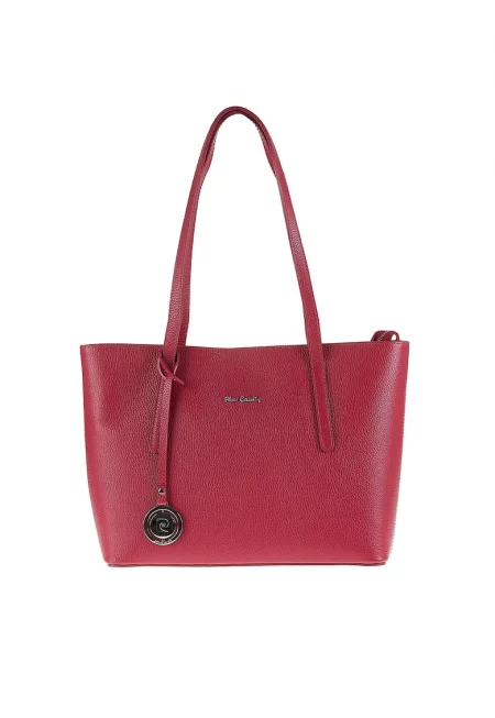 Кожена чанта Elowen Lux - Червен