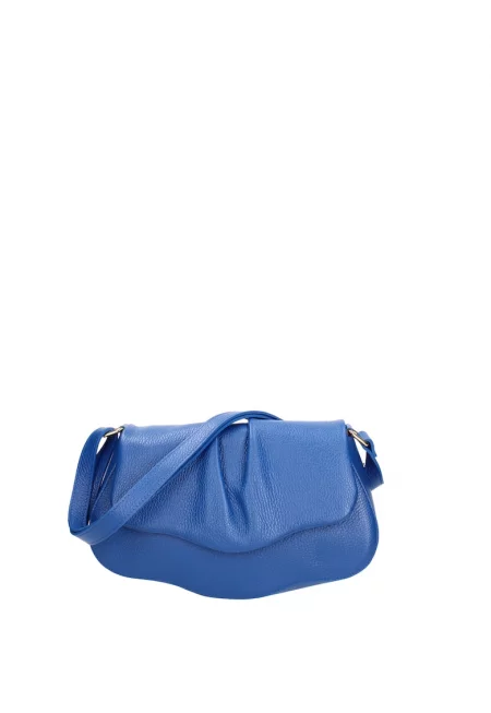 Кожена чанта за рамо с регулираща се презрамка