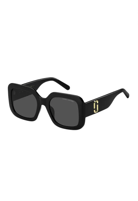 Квадратни слънчеви очила с лого - Onyx Black