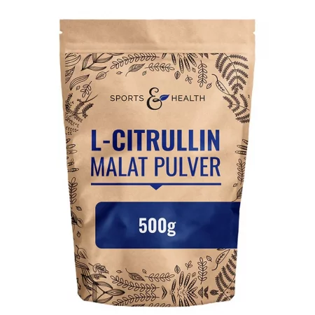 L-Цитрулин Малат – Мускулна издръжливост, 6000 mg, 500 g прах