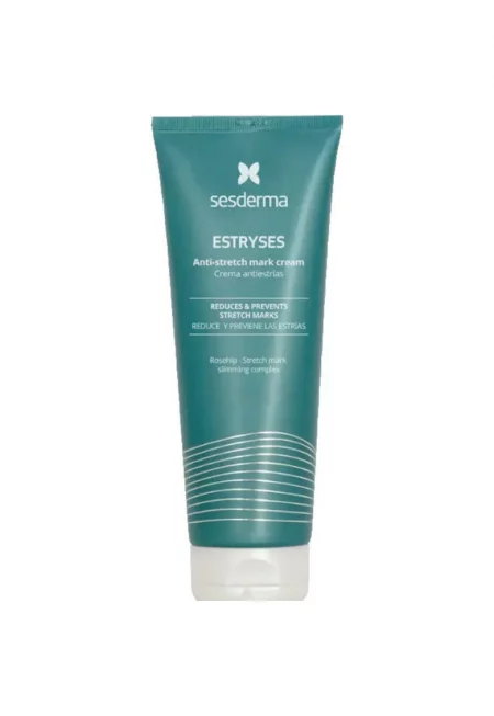 Лосион против стрии  ESTRYSES - Повишава еластичността и стегнатостта на кожата - Бързо абсорбиране - Препоръчан от специалисти - 200 мл