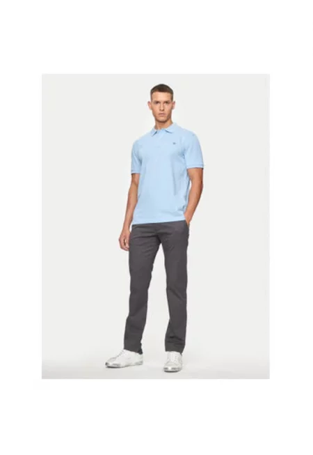 Мъжка поло риза  2220 - Памук - Син - Син