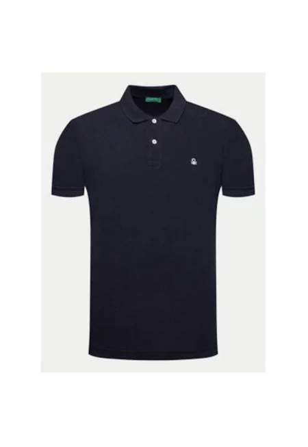 Мъжка поло тениска  3089J3179 - органичен памук - XS INTL - тъмносиня