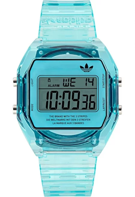 Мъжки часовник  AOST24065 - дигитален - син - каишка от смола - 36x10 мм