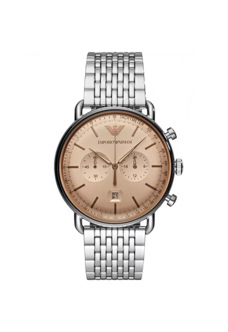 Мъжки часовник  Aviator 1888655785 - Сребърен