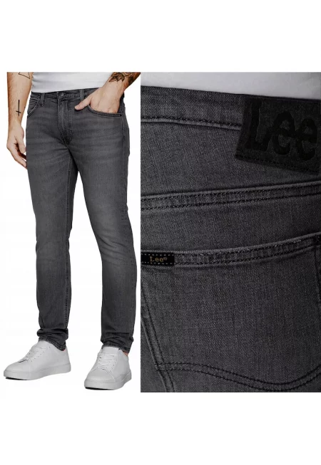 Мъжки дънки  Luke Slim Tapered - сиви - изтъркани - Сив