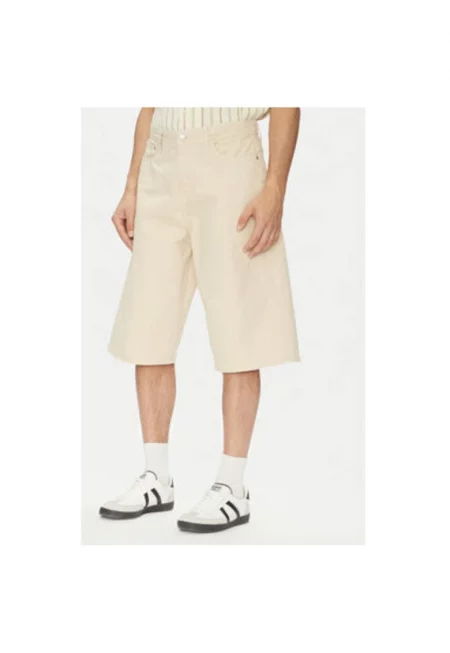 Мъжки дънкови шорти Jack Jones - 12277167 - Памук - Бежов - Бежов