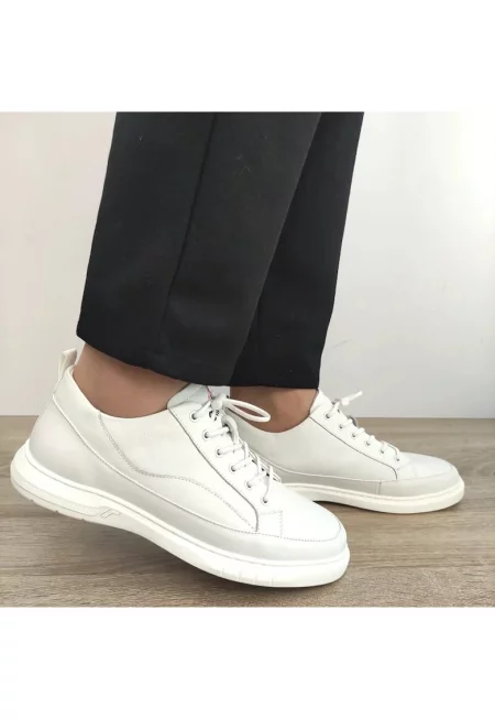 Мъжки Ежедневни Обувки  50006B 13-N Мръсно Бяло - Бяло - Бял