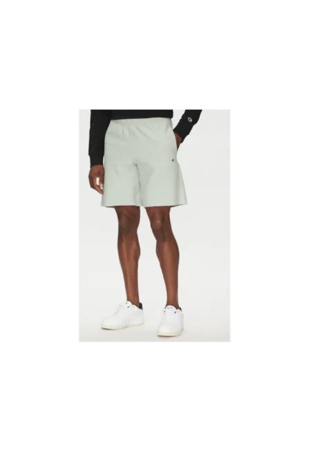 Мъжки спортни шорти  220764 - памук/полиестер - зелени